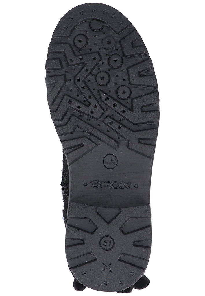 Geox Stiefelette Veloursleder Schwarz Warmfutter - surf4shoes