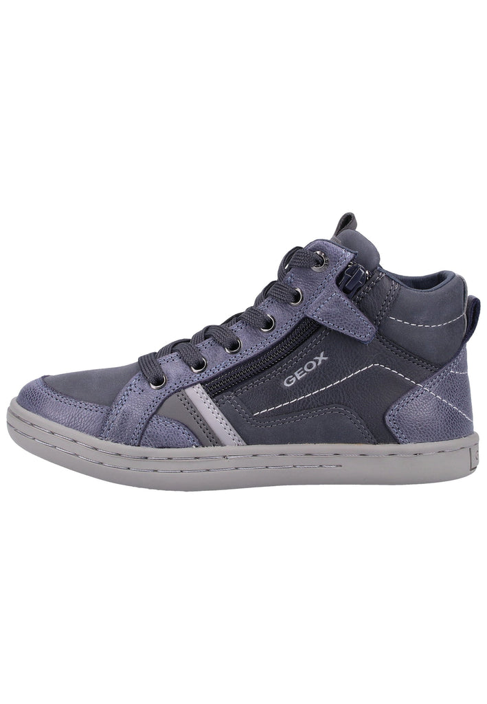 Geox Sneaker Leder/Synthetik Navy/Grau - surf4shoes