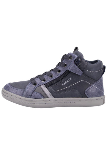 Geox Sneaker Leder/Synthetik Navy/Grau - surf4shoes