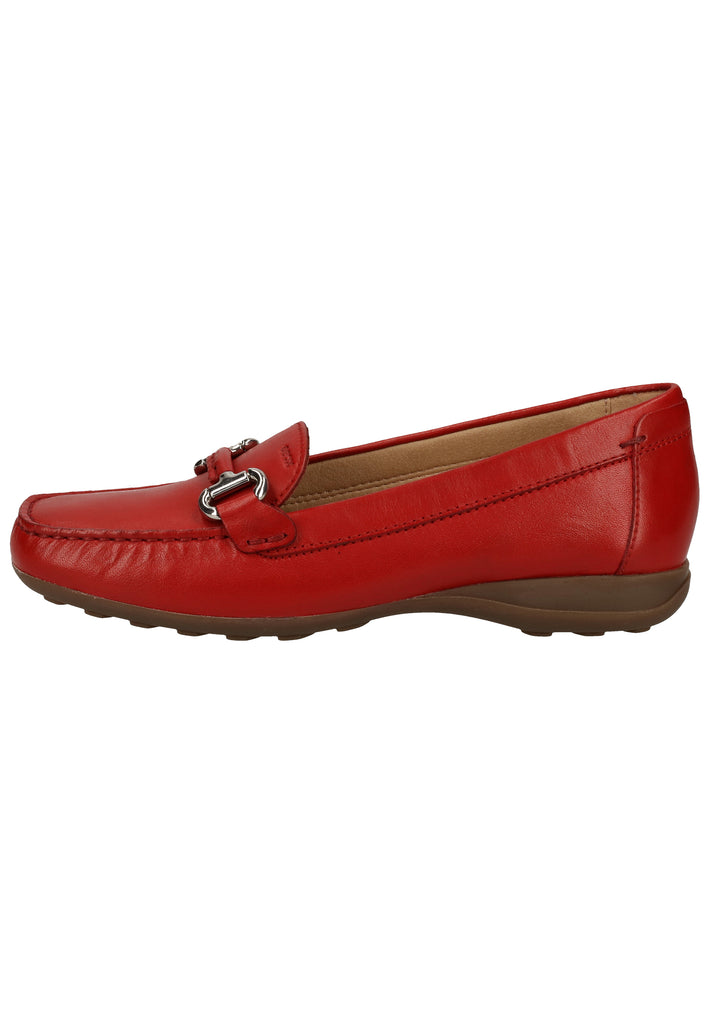 Geox Mokassin Leder Rot - surf4shoes