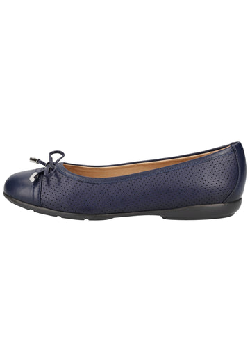 Geox Ballerinas Leder/Synthetik Blau - surf4shoes