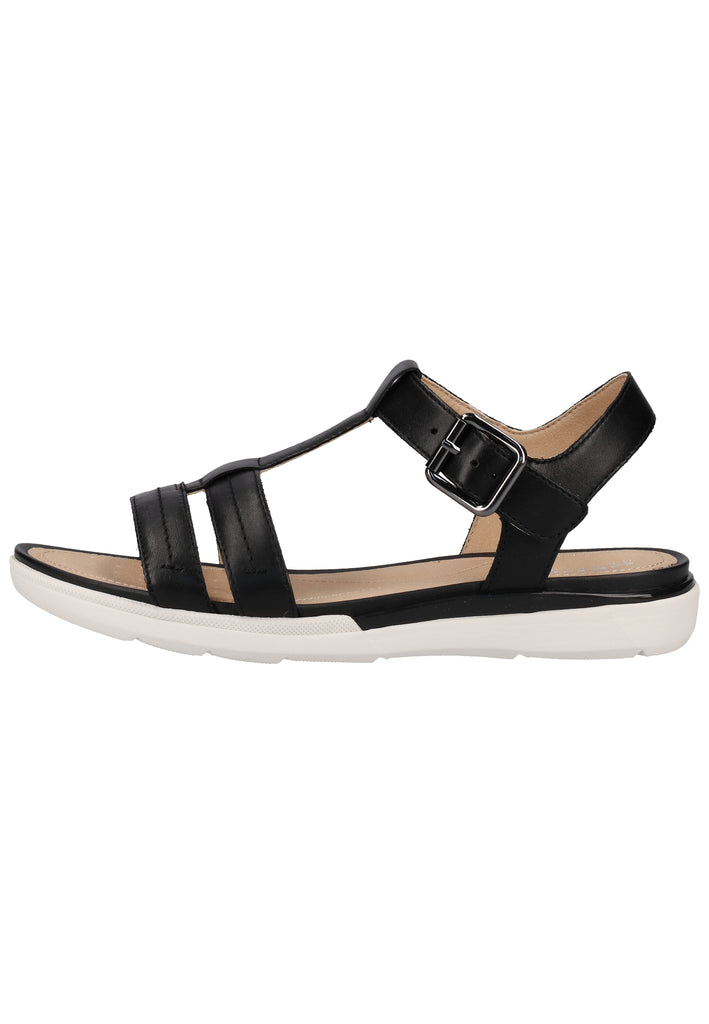 Geox Sandalen Nappaleder Schwarz - surf4shoes