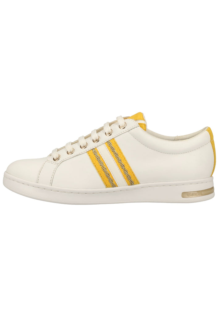 Geox Sneaker Leder/Textil Weiß/Gelb - surf4shoes