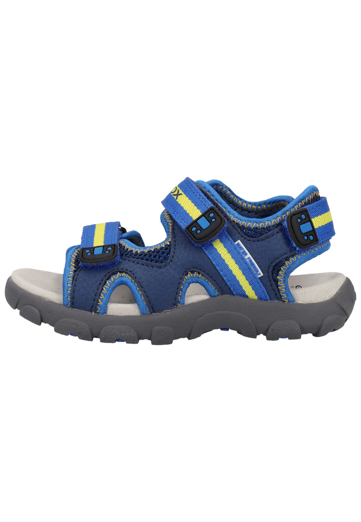 Geox Sandalen Lederimitat/Mesh Blau/Gelb - surf4shoes