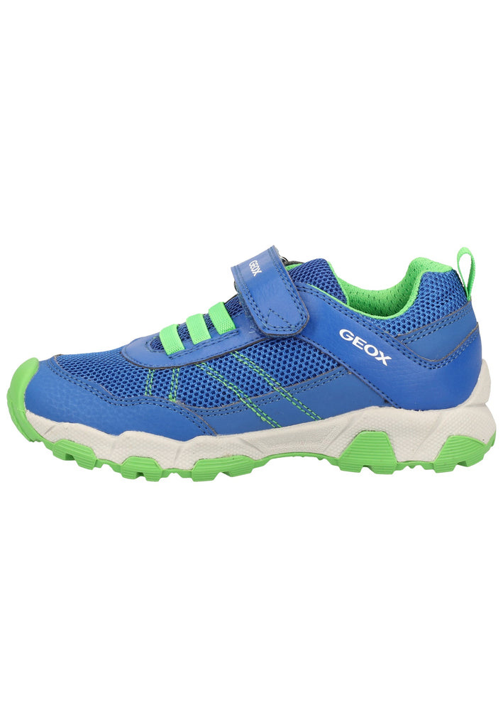 Geox Sneaker Lederimitat/Mesh Blau/Grün - surf4shoes