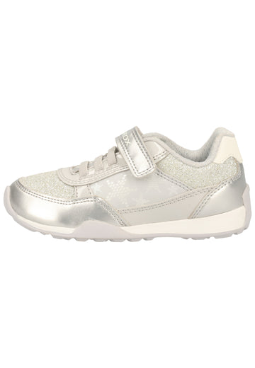 Geox Sneaker Lederimitat/Mesh Grau/Weiß - surf4shoes