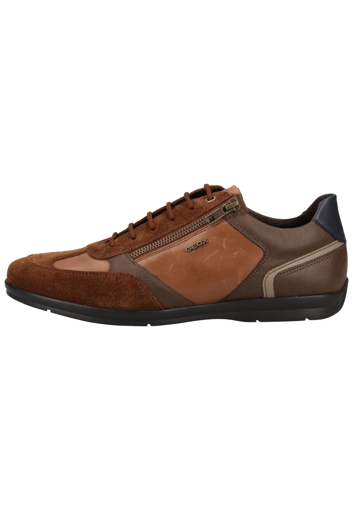 Geox Sneaker Leder/Synthetik Braun - surf4shoes
