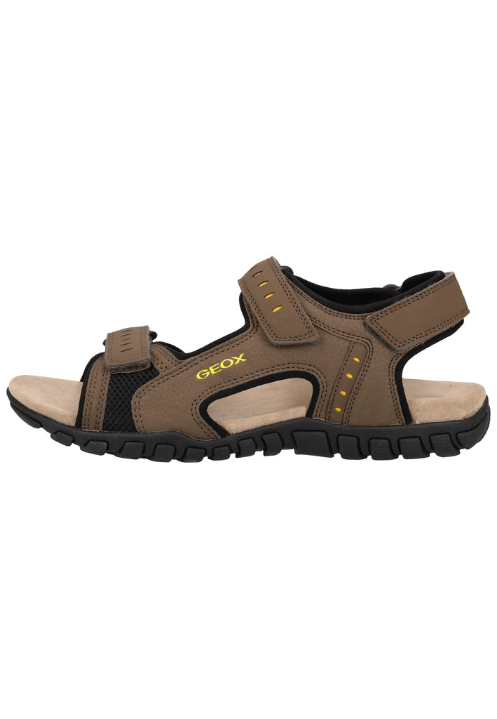 Geox Sandalen Lederimitat/Textil Braun - surf4shoes