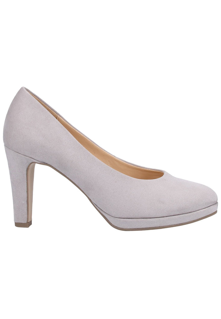 Gabor Pumps Lederimitat Hellgrau - surf4shoes