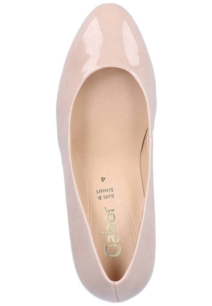 Gabor Pumps Lederimitat Beige - surf4shoes