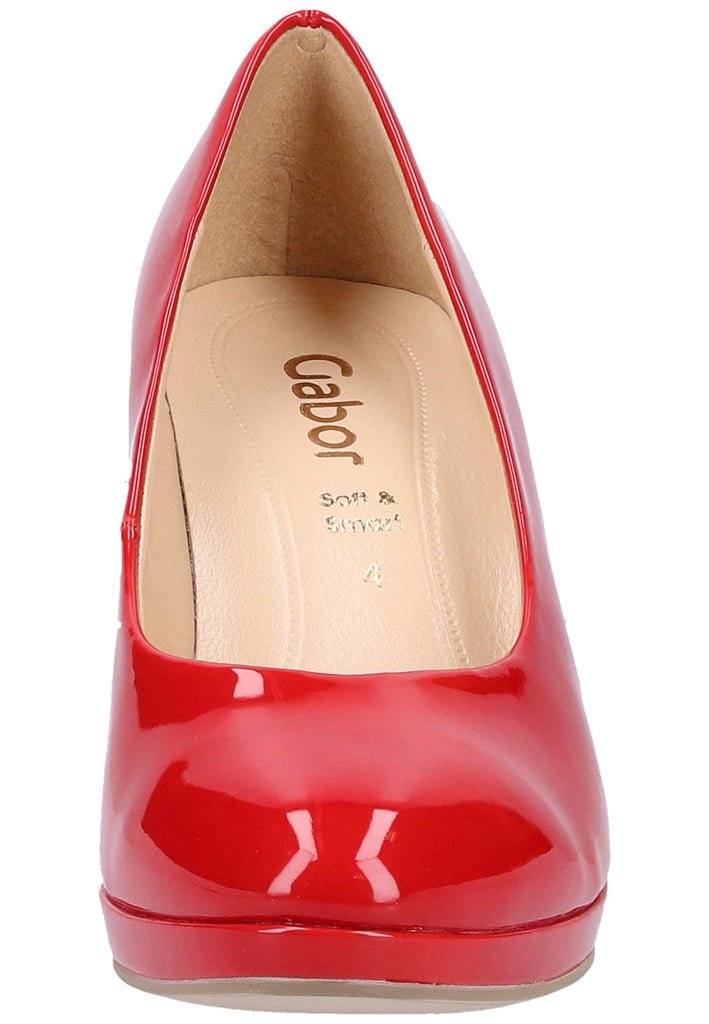Gabor Pumps Lederimitat Rot - surf4shoes