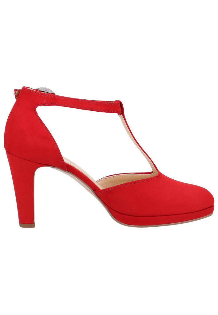 Gabor Pumps Veloursleder Rot - surf4shoes