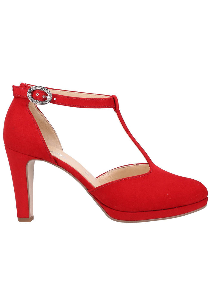 Gabor Pumps Veloursleder Rot - surf4shoes