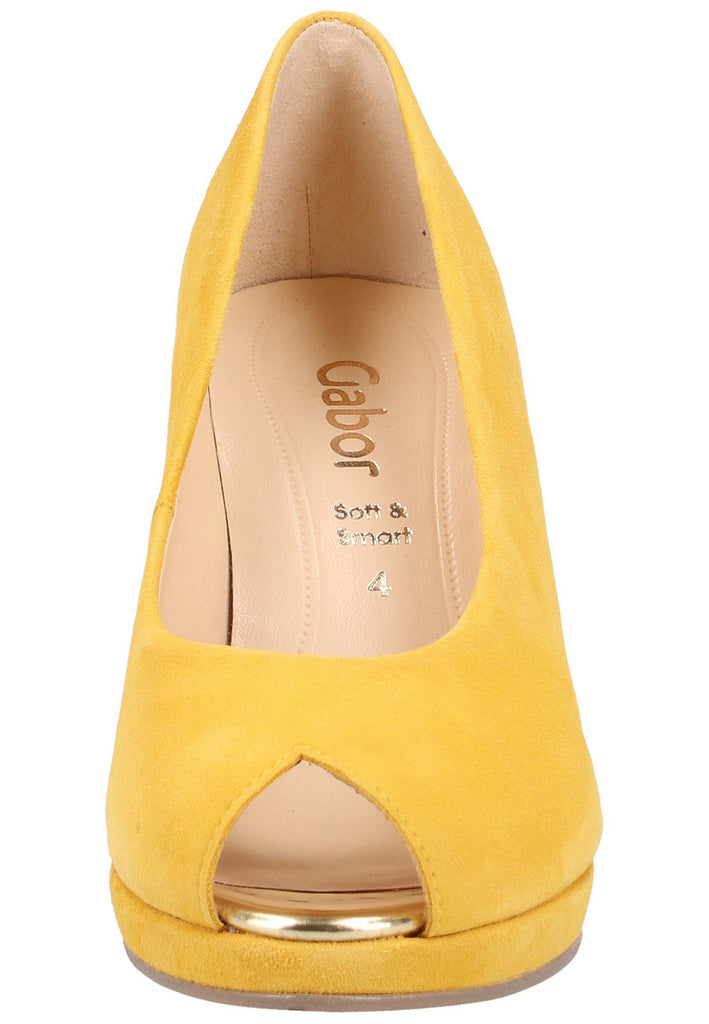 Gabor Pumps Velours/Sympatex Gelb - surf4shoes