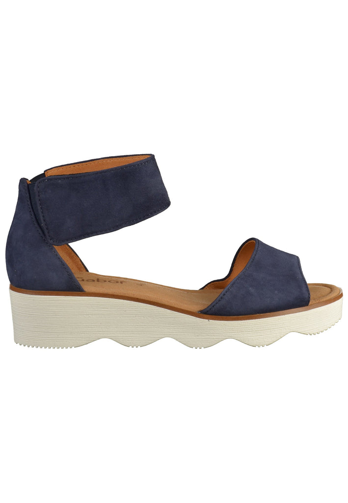 Gabor Sandalen Leder Dunkelblau - surf4shoes