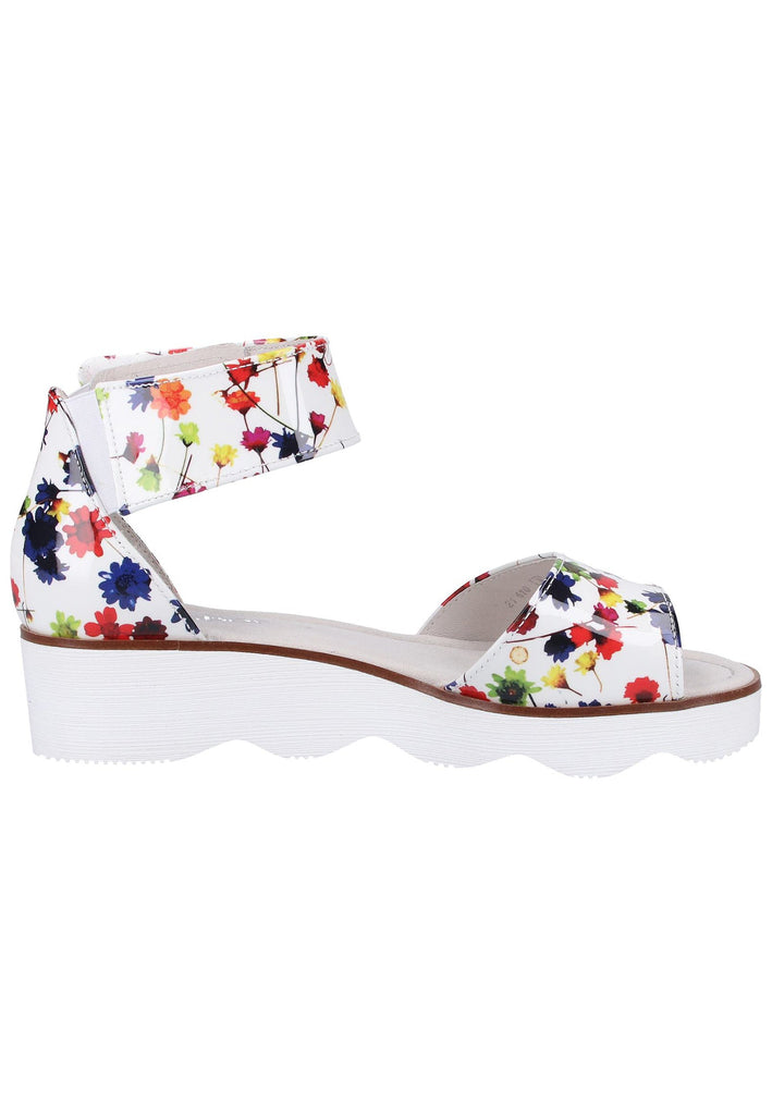 Gabor Sandalen Lederimitat Weiß - surf4shoes