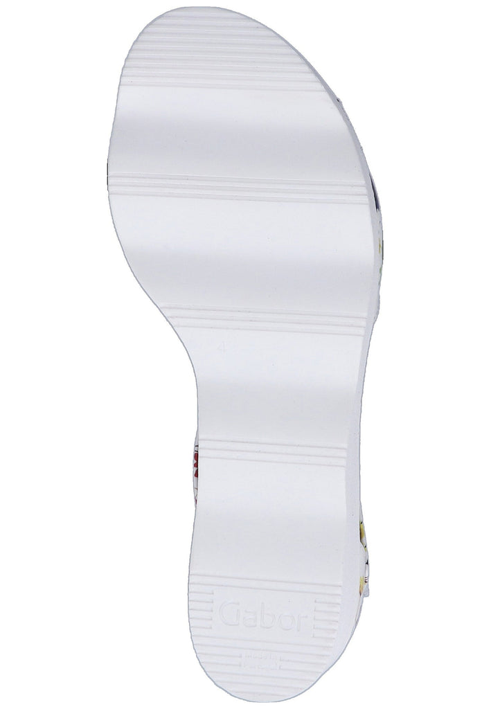 Gabor Sandalen Lederimitat Weiß - surf4shoes