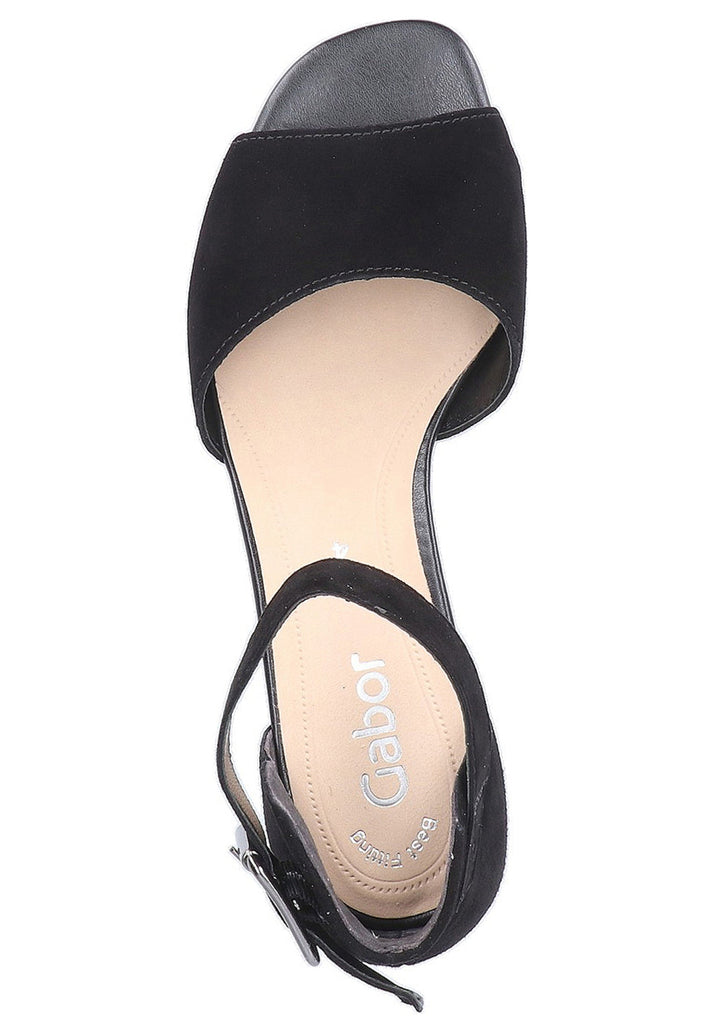 Gabor Sandalen Leder Schwarz - surf4shoes