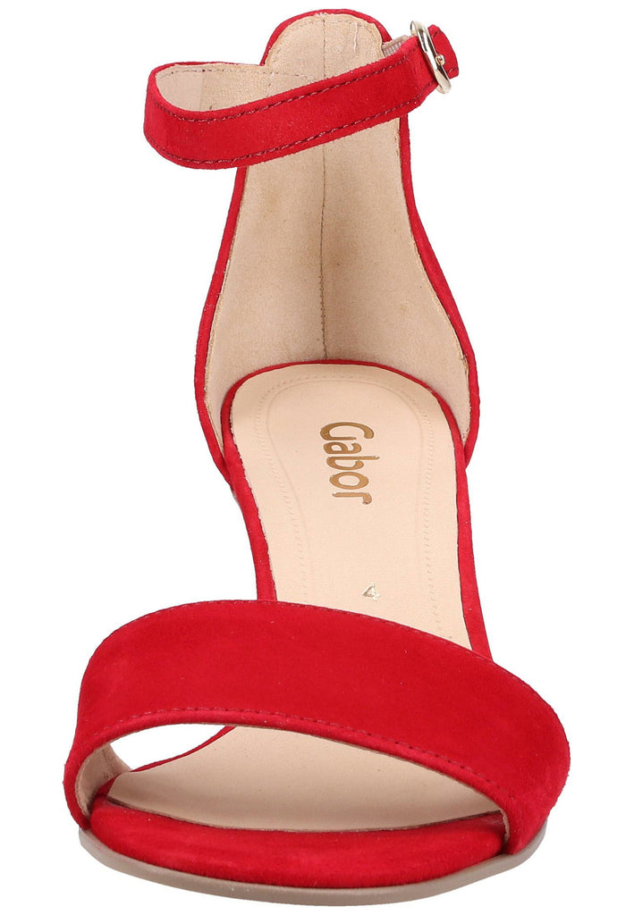 Gabor Sandalen Leder Rot - surf4shoes