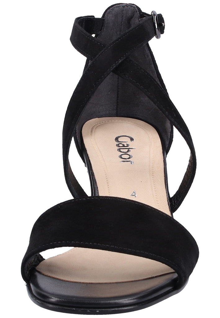 Gabor Sandalen Leder Schwarz - surf4shoes