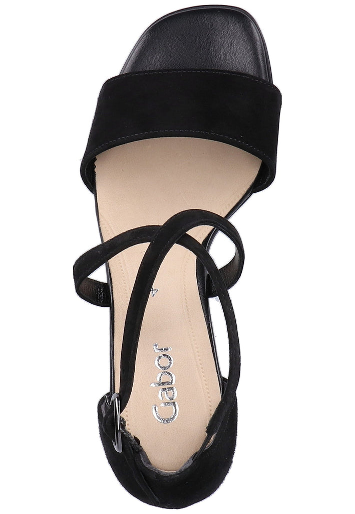 Gabor Sandalen Leder Schwarz - surf4shoes