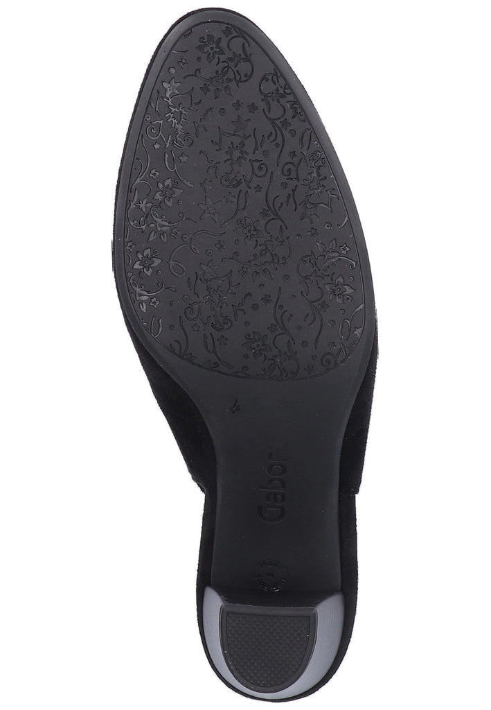 Gabor Pumps Lederimitat Schwarz - surf4shoes