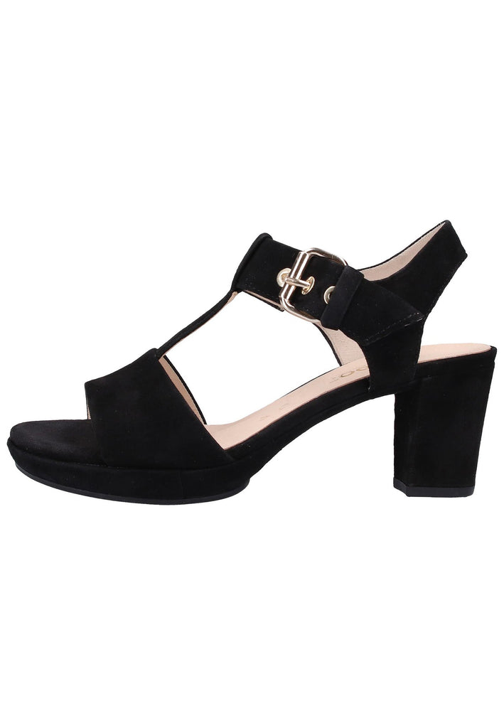 Gabor Sandalen Leder Schwarz - surf4shoes