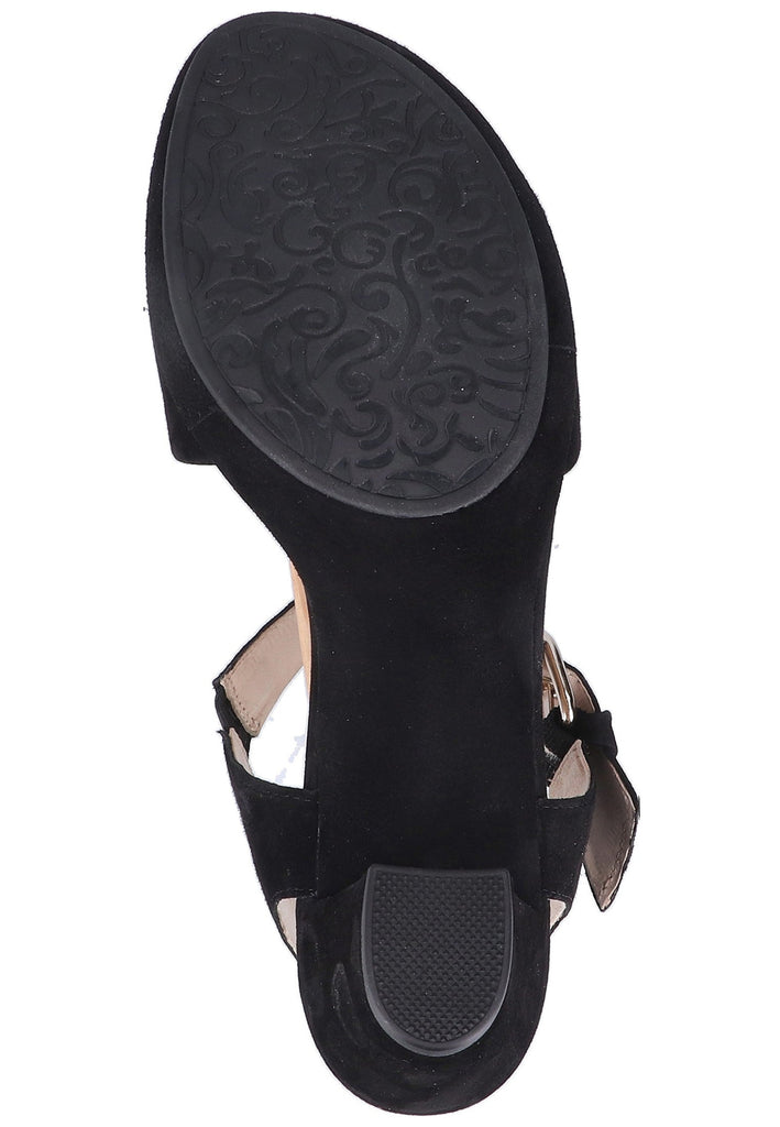 Gabor Sandalen Leder Schwarz - surf4shoes