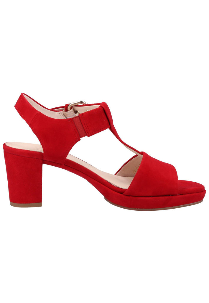 Gabor Sandalen Leder Rot - surf4shoes