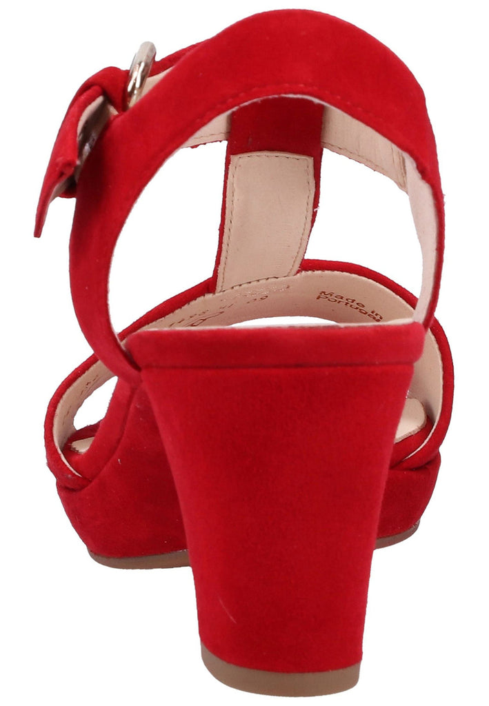 Gabor Sandalen Leder Rot - surf4shoes