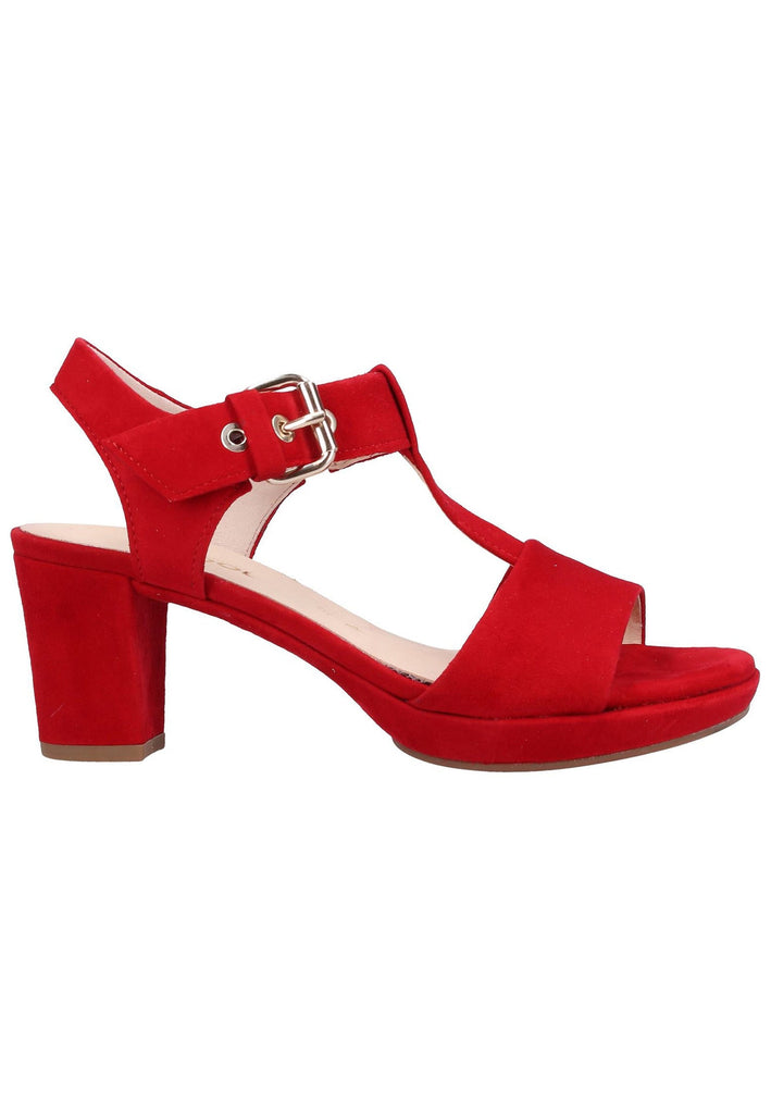 Gabor Sandalen Leder Rot - surf4shoes