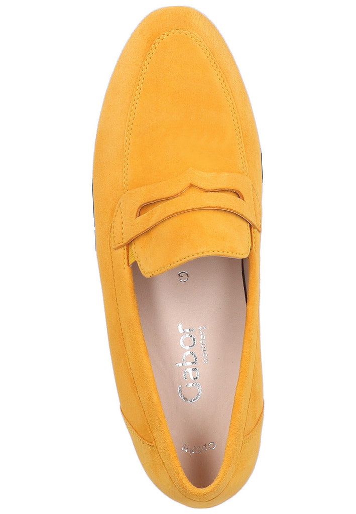 Gabor Slipper Nubukleder Gelb - surf4shoes