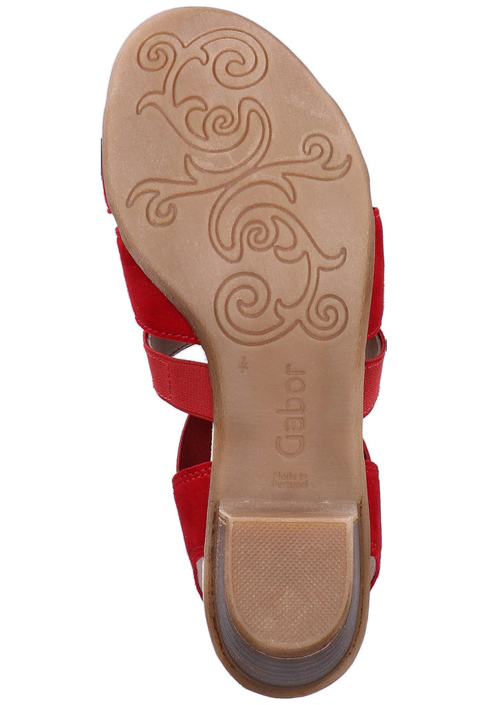 Gabor Sandalen Textil Gold - surf4shoes