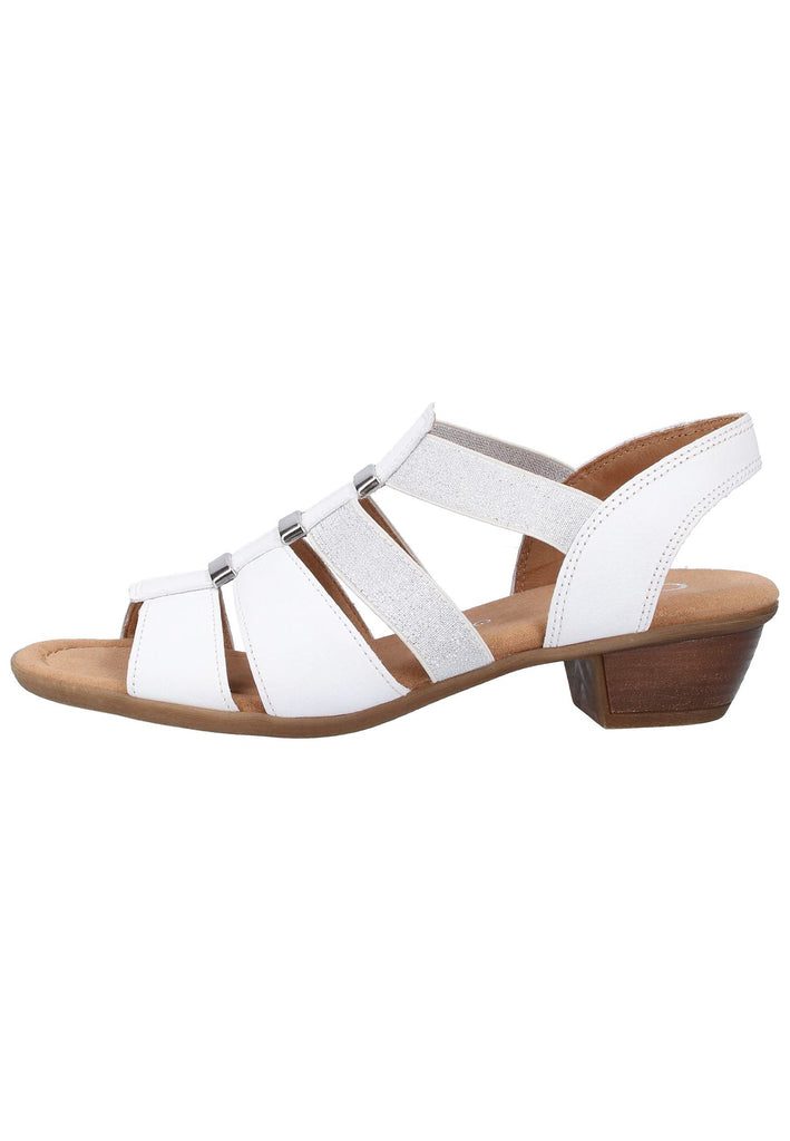 Gabor Sandalen Leder Weiß - surf4shoes