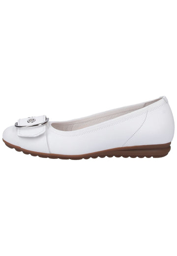 Gabor Ballerinas Leder Weiß - surf4shoes