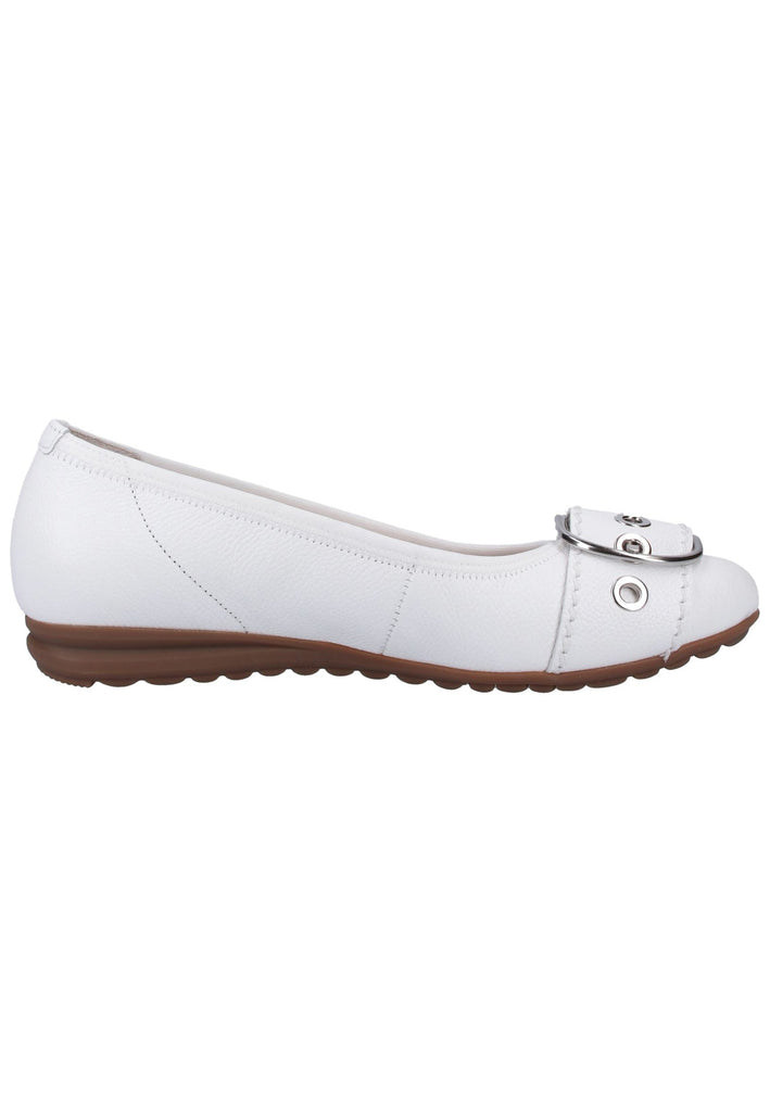 Gabor Ballerinas Leder Weiß - surf4shoes