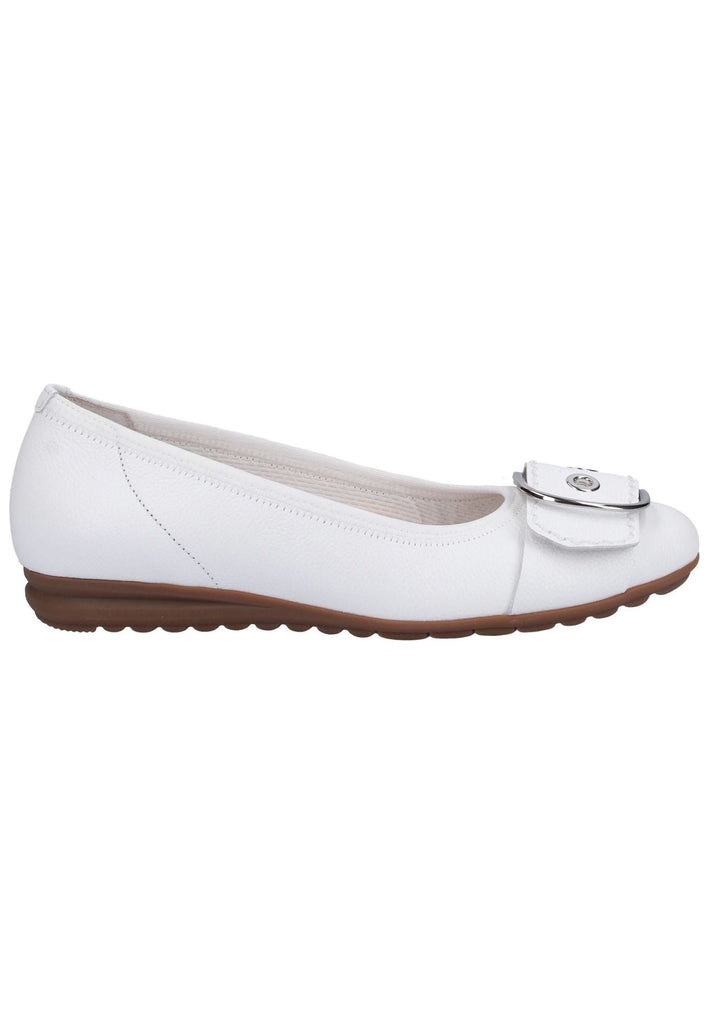 Gabor Ballerinas Leder Weiß - surf4shoes