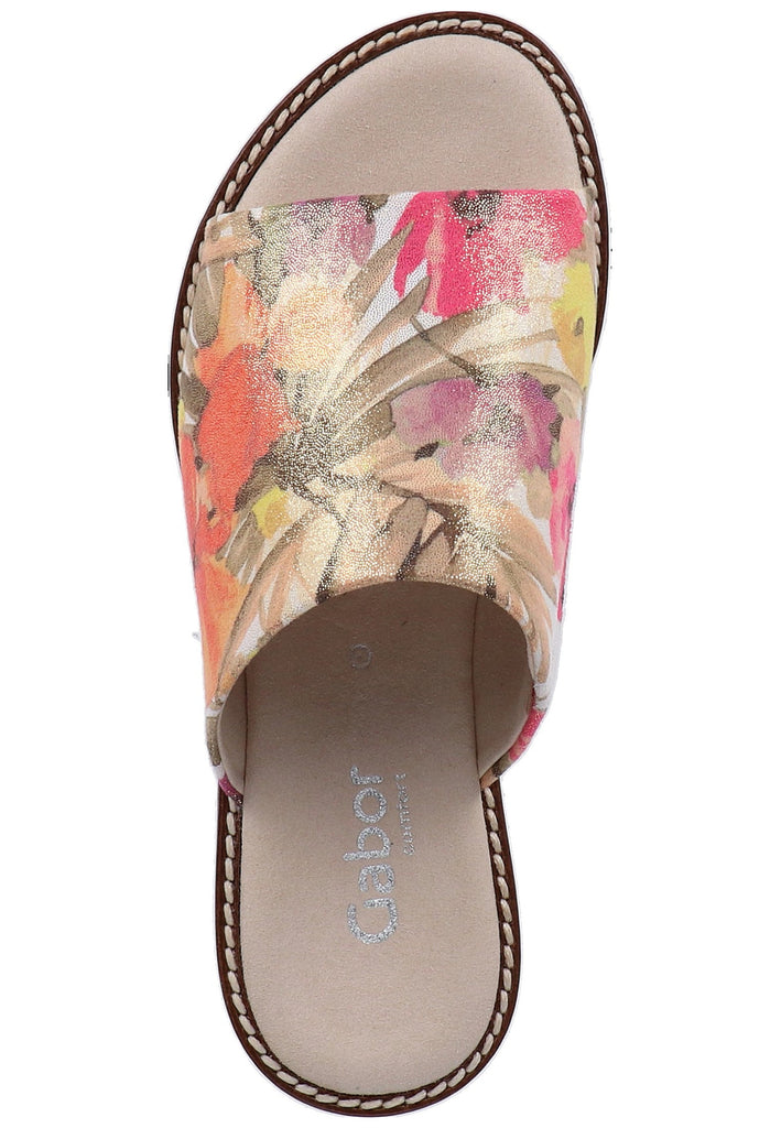 Gabor Pantoletten Lederimitat Mehrfarbig - surf4shoes