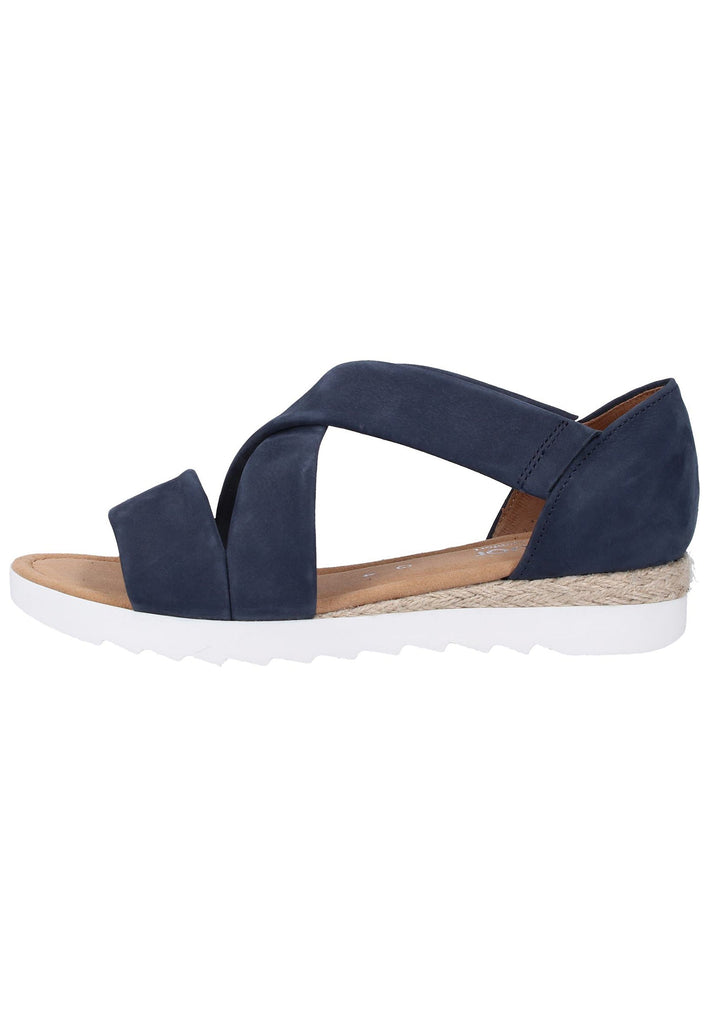 Gabor Sandalen Nubukleder Navy - surf4shoes