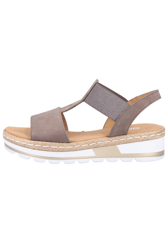 Gabor Sandalen Nubukleder Grau - surf4shoes