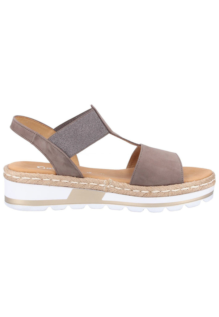 Gabor Sandalen Nubukleder Grau - surf4shoes