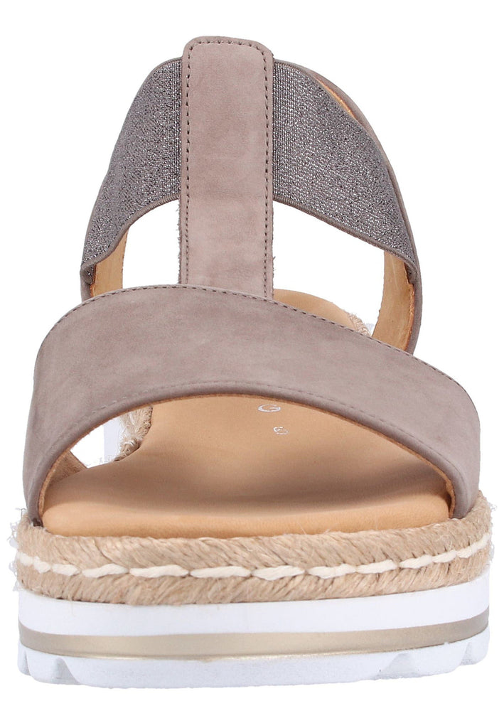 Gabor Sandalen Nubukleder Grau - surf4shoes