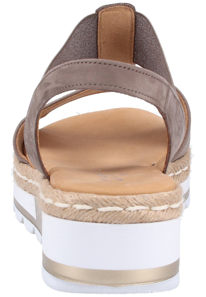 Gabor Sandalen Nubukleder Grau - surf4shoes