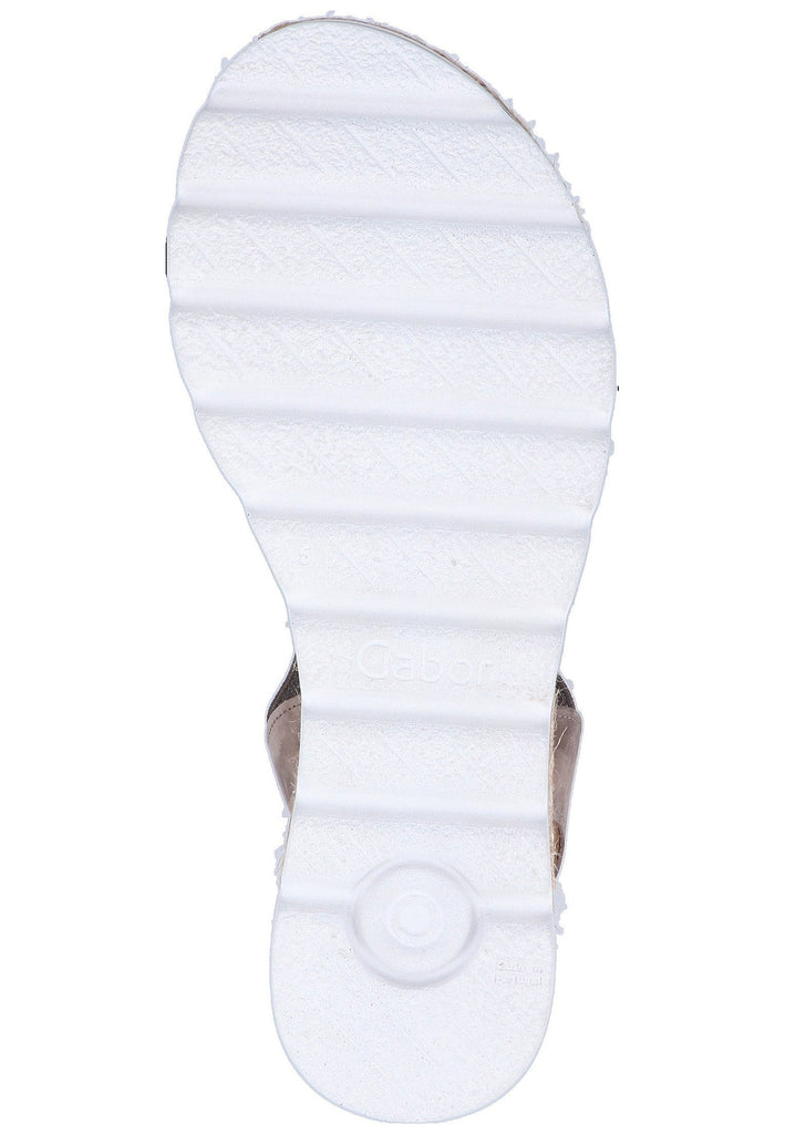 Gabor Sandalen Nubukleder Grau - surf4shoes