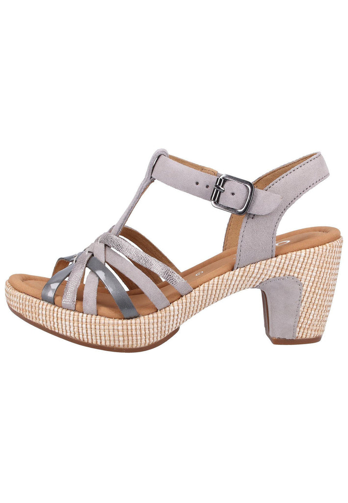 Gabor Sandalen Textil Grau - surf4shoes