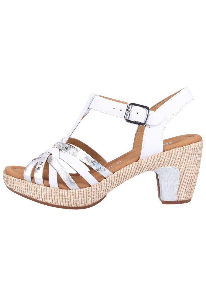 Gabor Sandalen Nappaleder Weiß - surf4shoes