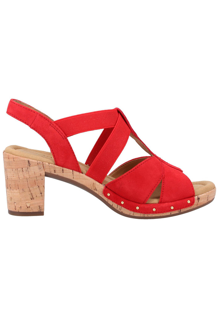Gabor Sandalen Leder Rot - surf4shoes