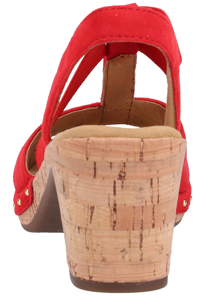 Gabor Sandalen Leder Rot - surf4shoes