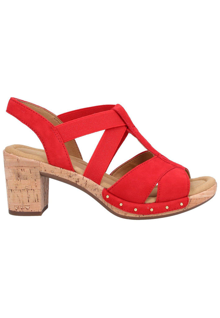 Gabor Sandalen Leder Rot - surf4shoes