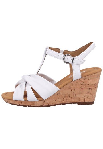 Gabor Sandalen Leder Weiß - surf4shoes